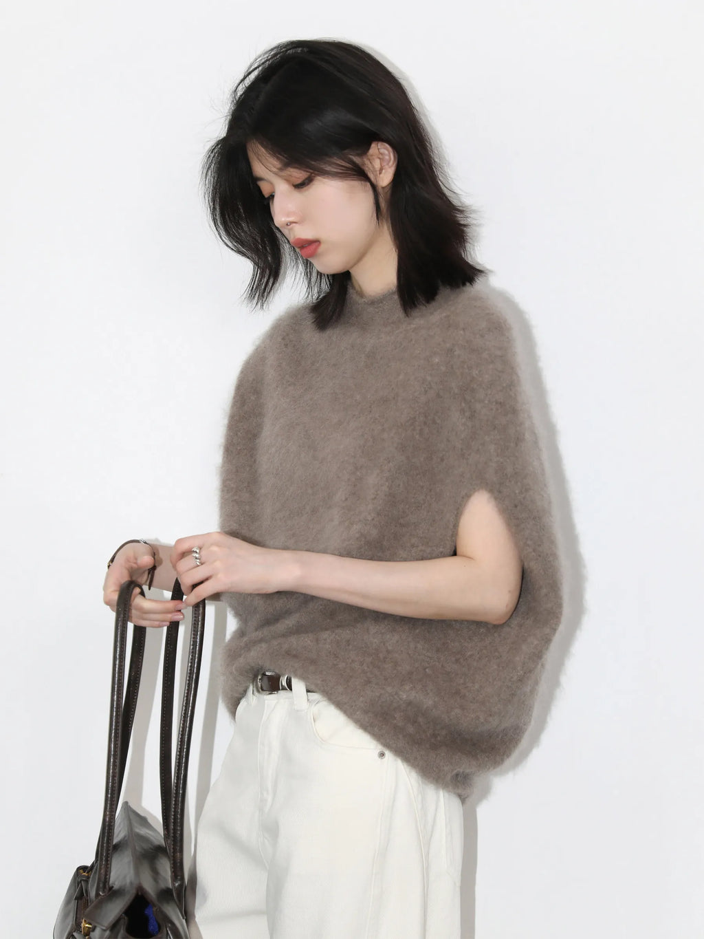 CHIC VEN Women Turtleneck Woolen Sweaters Loose Casual Sleeveless Oversized  Retro Female Jumpers Pullovers Autumn Winter 2026