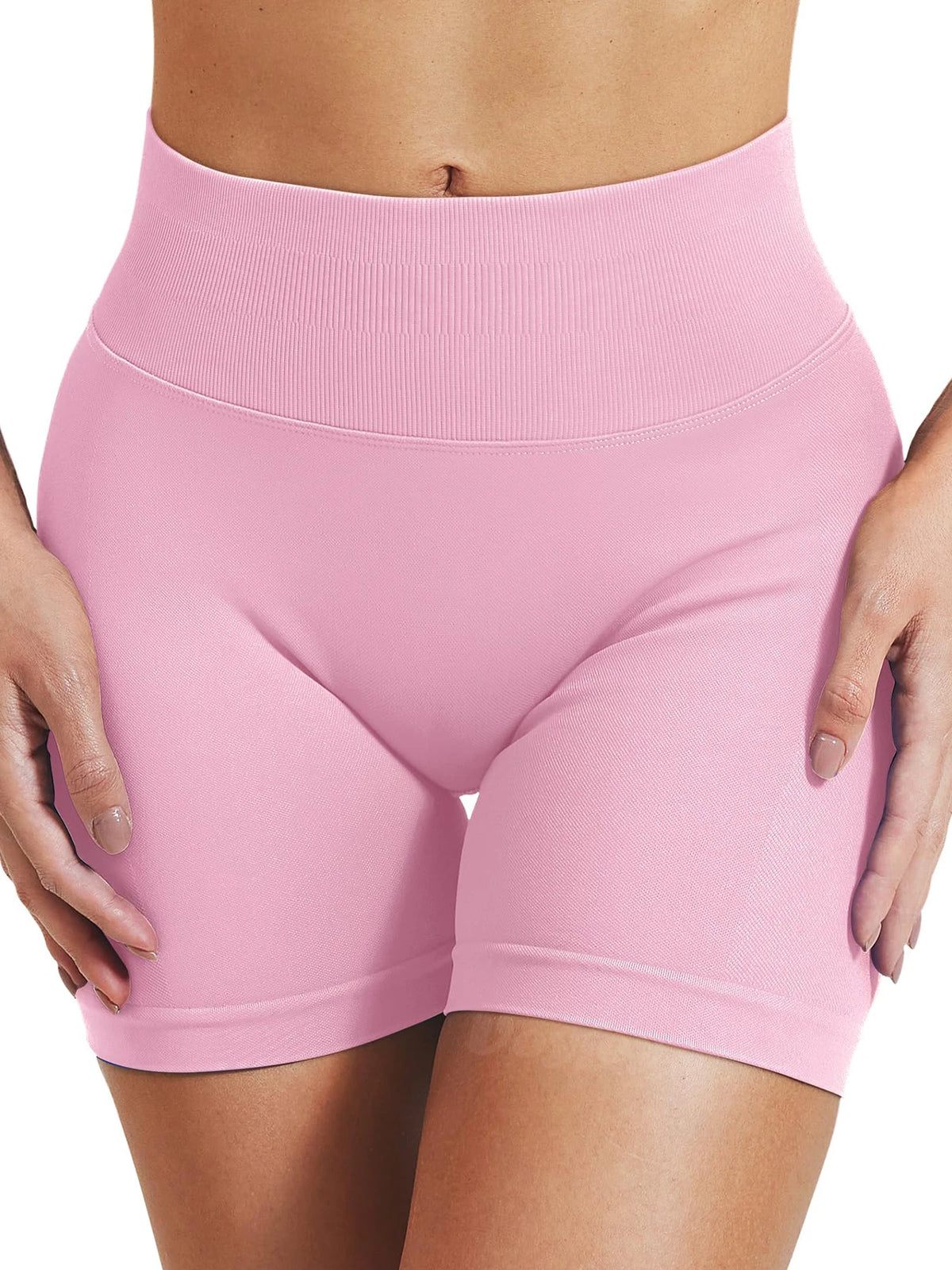 Summer Women Sexy Seamless Fitness Sports Biker Shorts Low Waist Gym Short Workout Scrunch Butt Yoga Leggings