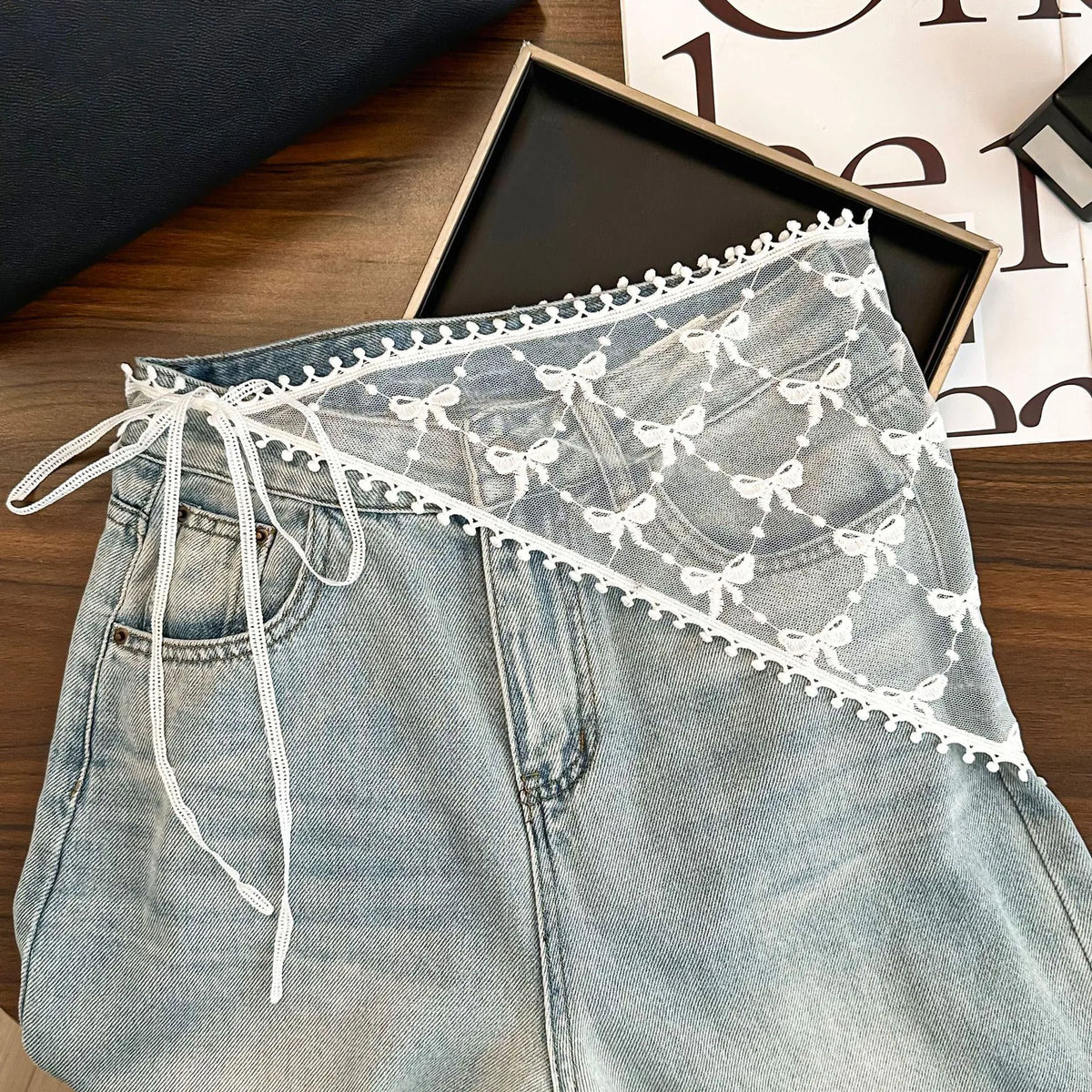 2026 HOT SALE! Y2K Women Lace Tulle Bandage Skirt Stacked Lace Half Skirt Layering Small Butt Curtain Flower Triangle Hair Scarf