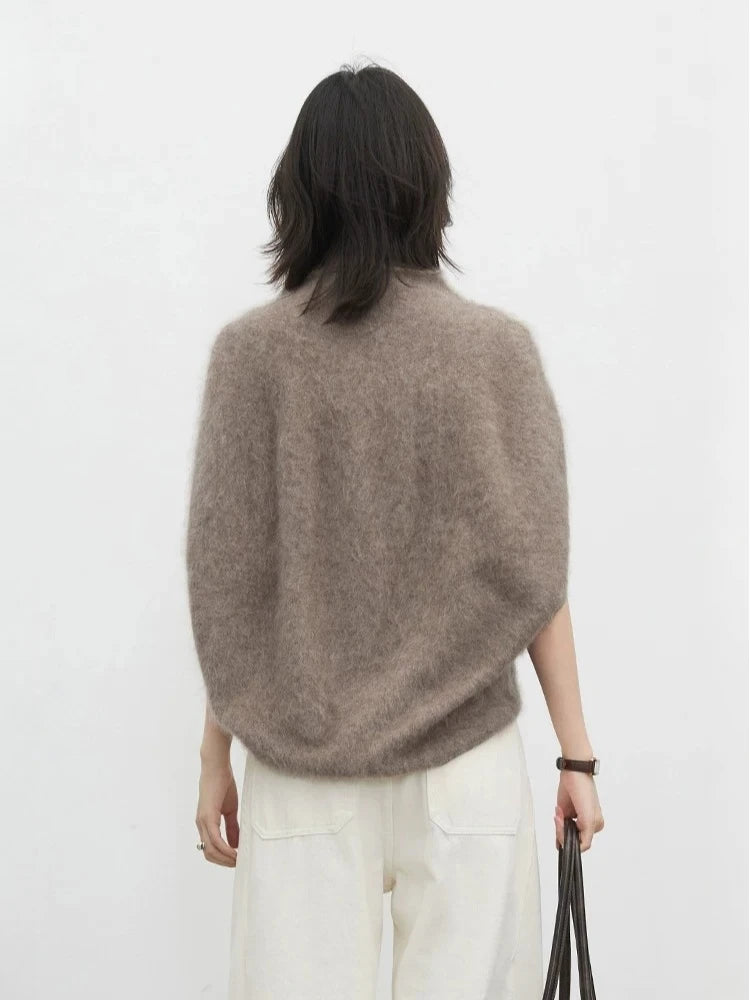 CHIC VEN Women Turtleneck Woolen Sweaters Loose Casual Sleeveless Oversized  Retro Female Jumpers Pullovers Autumn Winter 2026