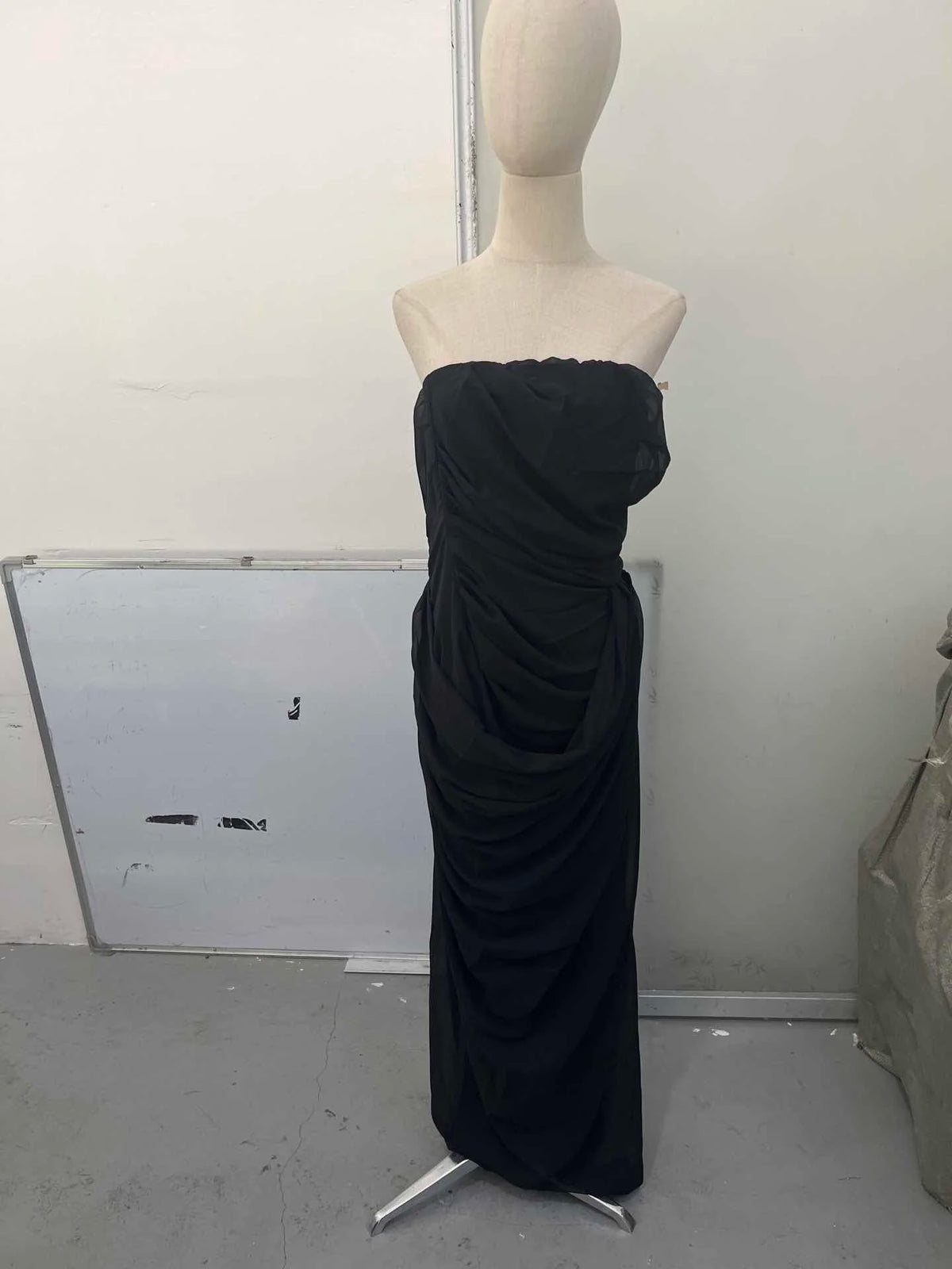 Sexy Solid Pleated Halter Women's Dress Fashion Sleeveless Backless Waist-cinching Split Maxi Dresses 2026 Summer Party Gowns